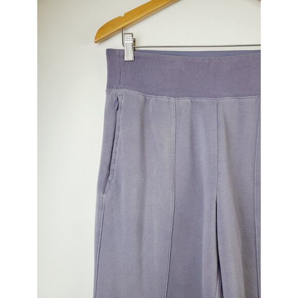 Athleta Retroplush Pants Womens Medium Elastic Waist Sweatpants Straight Leg - Picture 5 of 15